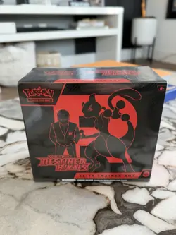 Pokemon TCG Destined Rivals ETB Sealed W/ Acrylic Case - Image 5