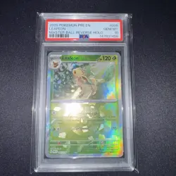 Leafeon (Master Ball Pattern) 005 Pokemon Prismatic Evolutions PSA 10 - Image 2