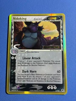 Pokemon Nidoking 6/101 Holo EX Delta Species Dragon Frontiers Stamped LP- - Image 1