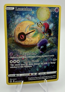 Lunatone Full Art, Pokemon Near Mint, Crown Zenith, Ultra Rare, GG11/GG70 - Image 5