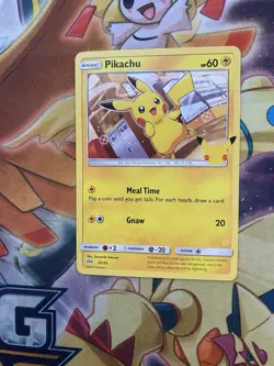 Pokemon Card Pikachu 25th Anniversary 25/25 Near Mint - Image 1