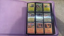 Pokemon TCG Paldean Fates Partial Set Near Mint Vault X Binder Purple - Image 2