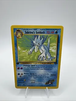 MINT Sabrina's Golduck Gym Challenge 30/132 Rare 1st Edition Pokemon Ed WOTC - Image 1