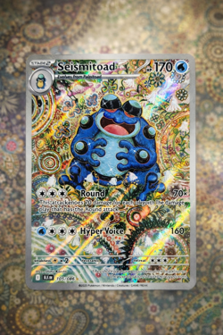 2025 Pokemon SV: Black Bolt #105/086 Seismitoad SIR - Image 1