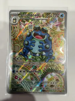 2025 Pokemon SV: Black Bolt #105/086 Seismitoad SIR - Image 2