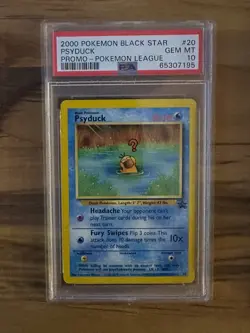 Pokemon League BLACK STAR PSYDUCK PROMO #20 PSA 10 Cert # 65307195 - Image 3