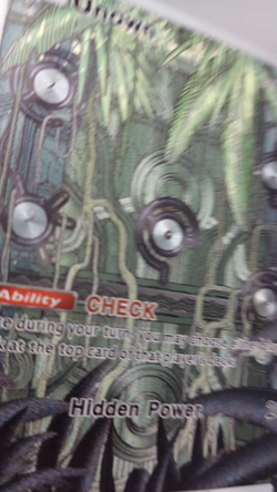 Unown Custom TCG Pocket Pokemon Card Holo Textured Fanmade - Image 2