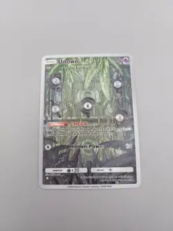 Unown Custom TCG Pocket Pokemon Card Holo Textured Fanmade - Image 4