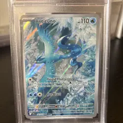 2025 POKEMON JTG EN-JOURNEY TOGETHER ILLUSTRATION RARE #161 ARTICUNO PSA 9 - Image 2