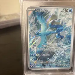 2025 POKEMON JTG EN-JOURNEY TOGETHER ILLUSTRATION RARE #161 ARTICUNO PSA 9 - Image 3