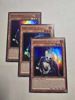 3x Emissary from the House of Wax Ultra Rare Yugioh! Mega tins 2025 - Image 1