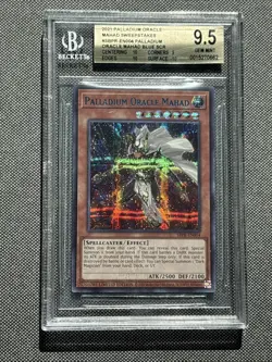 Yugioh Palladium Oracle Mahad SBPR-EN004 Sweepstakes Promo 2021 BGS Gem Mint 9.5 - Image 1