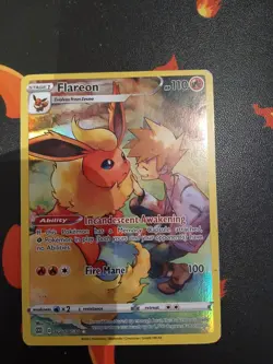 Pokemon TCG Brilliant Stars Flareon Tg01/Tg30 Ultra Rare Holo - Image 1