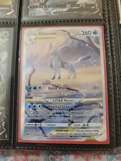 Pokemon TCG Glaceon VSTAR GG40/GG70 Crown Zenith: Galarian Gallery Holo NM - Image 1