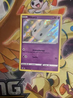 Milcery SV057/SV122 Shining Fates Shiny Holo Rare Baby Pokemon Card NM - Image 1