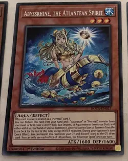 ROTA-EN017 Abyssrhine, the Atlantean Spirit Secret Rare 1st Edition YuGiOh - Image 1