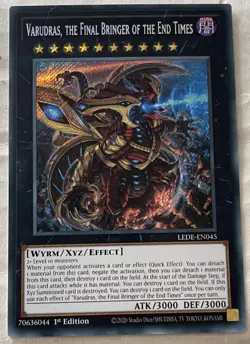 Varudras, the Final Bringer of the End Times LEDE-EN045 Secret Rare Yugioh - Image 1
