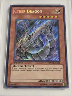 PSA 9 Cyber Dragon (Alt Art) RYMP-EN059 Secret Rare Yugioh 1st Edition Mint - Image 2