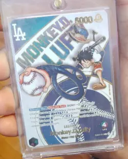 ONE PIECE-- Luffy x Dodgers--Foil Alternate Art EB02-010 CCG - Image 2