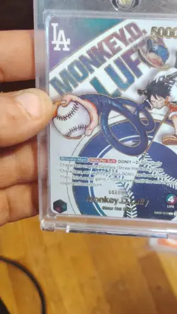 ONE PIECE-- Luffy x Dodgers--Foil Alternate Art EB02-010 CCG - Image 4