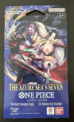 One Piece OP-14 The Azure Sea’s Seven Sleeved Booster Pack - Heavy (37.35g) -NEW - Image 2