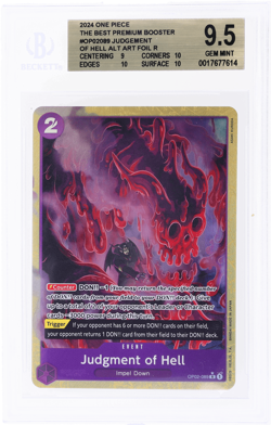 2024 One Piece the Best Premium Booster Judgement of Hell BGS 9.5 - Image 1