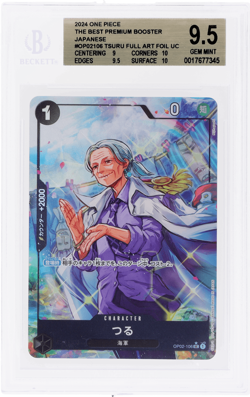 2024 One Piece the Best Premium Booster Japanese Tsuru BGS 9.5 - Image 1