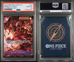 Alternate Art Monkey D. Luffy One Piece 2024 Japanese OP09-119 SEC PSA 10 - Image 3