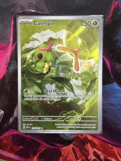 Caterpie 172/165 Scarlet & Violet 151 Illustration Rare Pokemon TCG - NM - Image 1
