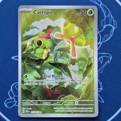 Caterpie 172/165 [Scarlet & Violet 151] NM Illustration Rare Pokemon #1 - Image 1