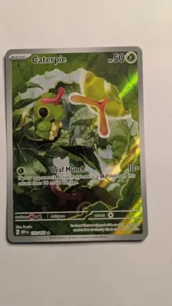 Caterpie 172/165 Illustration Rare Mint English Pokemon Scarlet & Violet 151 - Image 1