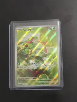 Caterpie 172/165 Illustration Rare Scarlet & Violet 151 Pokemon Card Near Mint - Image 1