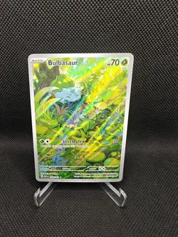 Pokemon Card - Bulbasaur 166/165 Illustration Rare - S&V 151 English - NM {145} - Image 1