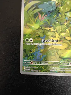Pokemon Card - Bulbasaur 166/165 Illustration Rare - S&V 151 English - NM {145} - Image 5