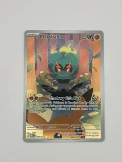 Marshadow 146/132 Illustration Rare Pokemon Card Mega Evolution IR NM - Image 2