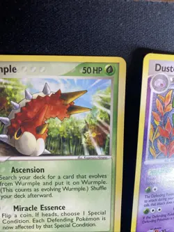 Pokemon TCG Wurmple EX Deoxys Holo Card 82/107 Dustox 25/127 Platinum LP - Image 4