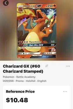 Charizard GX 9/68 Hidden Fates Ultra Rare Holo English Pokemon TCG Card - Image 2