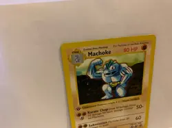 Vintage Pokemon Cards Base Set 1st Edition Uncommon Shadowless Machoke 34/102 - Image 5