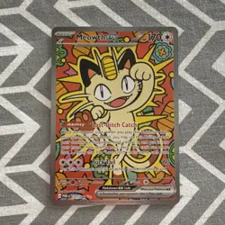 Meowth EX Full Art Holo Rare Pokemon Card 121/088 170 HP Tuck Tail Attack - Image 1