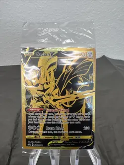 2020 Pokemon TCG Zacian V GOLD SWSH076 Black Star PROMO Card Factory Sealed - Image 1