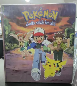Vintage Pokemon Card Binder - 1999 - Gotta Catch Em All 3 Ring Binder W/Cards - Image 1