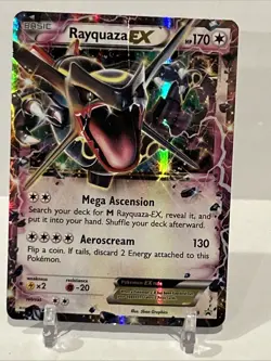 Pokemon TCG Rayquaza XY69 Shiny Black Star Promo Holo Rare Card - Image 3
