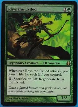 Rhys the Exiled FOIL Morningtide PLD Green Rare MAGIC CARD (ID# 486396) ABUGames - Image 1