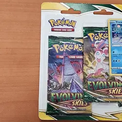Pokemon TCG Sword & Shield Evolving Skies 3 Pack Blister + Umbreon Promo Card - Image 2