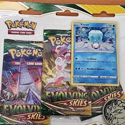 Pokemon TCG Sword & Shield Evolving Skies 3 Pack Blister + Umbreon Promo Card - Image 3