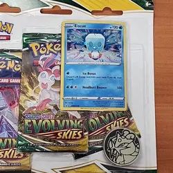 Pokemon TCG Sword & Shield Evolving Skies 3 Pack Blister + Umbreon Promo Card - Image 4