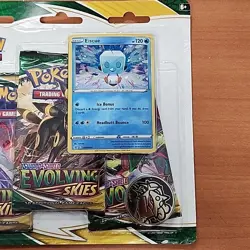 Pokemon TCG Sword & Shield Evolving Skies 3 Pack Blister + Umbreon Promo Card - Image 4