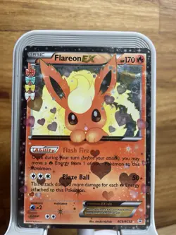 Pokemon TCG Flareon EX Holo Rare Card RC6/RC32 Generations HP - Image 1