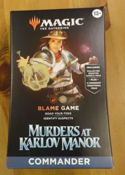 Magic the Gathering Murders at Karlov Manor Blame Game Commander Deck - Image 1