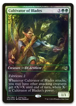 Cultivator of Blades #151 (Foil) LP Game Day & Store Championship GAME Magic MTG - Image 1